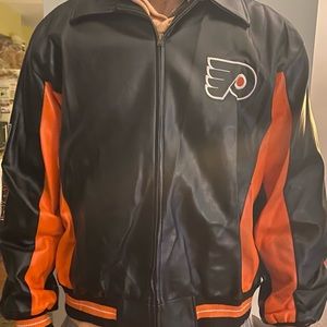Philadelphia Flyers vegan leather Jacket/coat